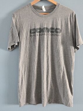 NEW Men's Lg Gray Logo Crew T-Shirt